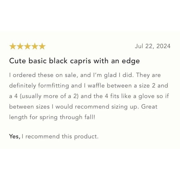 NWT Size 14 (waist 16 -17") - Anthropologie Capri Pants (NWT US$ 118) - Picture 6 of 16